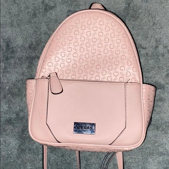 COPY - Rose gold bag pack MCM Stark Bebe Boo X Mini Visetos Backpack Bag Gold main image 4